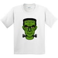 thumbnail image 3 of Inktastic Halloween Frankenstein Head Youth T-Shirt, 3 of 5