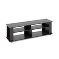 CorLiving Bakersfield Black Engineered Wood TV Stand with Open Shelves ...