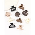 thumbnail image 6 of 10 Pcs Pink Small Claw Clips Set,Matte Tiny Flower Jaw Clips for Women Girls,5 Style Nonslip for Thin Medium Fine Hair, 6 of 10