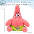thumbnail image 5 of Spongebob SquarePants Patrick Kids Weighted Pillow Buddy, 3 lb Character Plush, 5 of 8