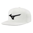 thumbnail image 1 of Gorra de Béisbol Mizuno Tour Flat Snapback para Mujeres - Blanco/Negro, 1 of 2