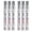 Silver, variant on Silver Paint Markers Pens - Single color 6 Pack Permanent Oil Based Metallic Paint Pen, Medium Tip, Quick Dry and Waterproof Marker for Rock, Wood, Fabric, Plastic, Canvas, Glass, Mugs, Canvas
