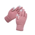 thumbnail image 1 of Guantes de invierno sweethay para mujer antideslizante tejido rosa, 1 of 6