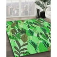 thumbnail image 3 of Ahgly Company Machine Washable Indoor Rectangle Transitional Green Area Rugs, 5' x 8', 3 of 7