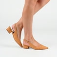 thumbnail image 7 of Journee Collection Womens Sylvia Wide Width Sling Back Covered Block Heel Pumps, 7 of 7