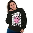 thumbnail image 3 of Easter Bunny Mommy Heart Eyes Smile Women Crewneck Sweatshirt Brisco Brands S, 3 of 5