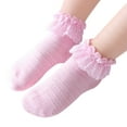 thumbnail image 3 of Liacowi Baby Girls Lace Socks Soft Ruffled Socks for Infant, 3 of 3