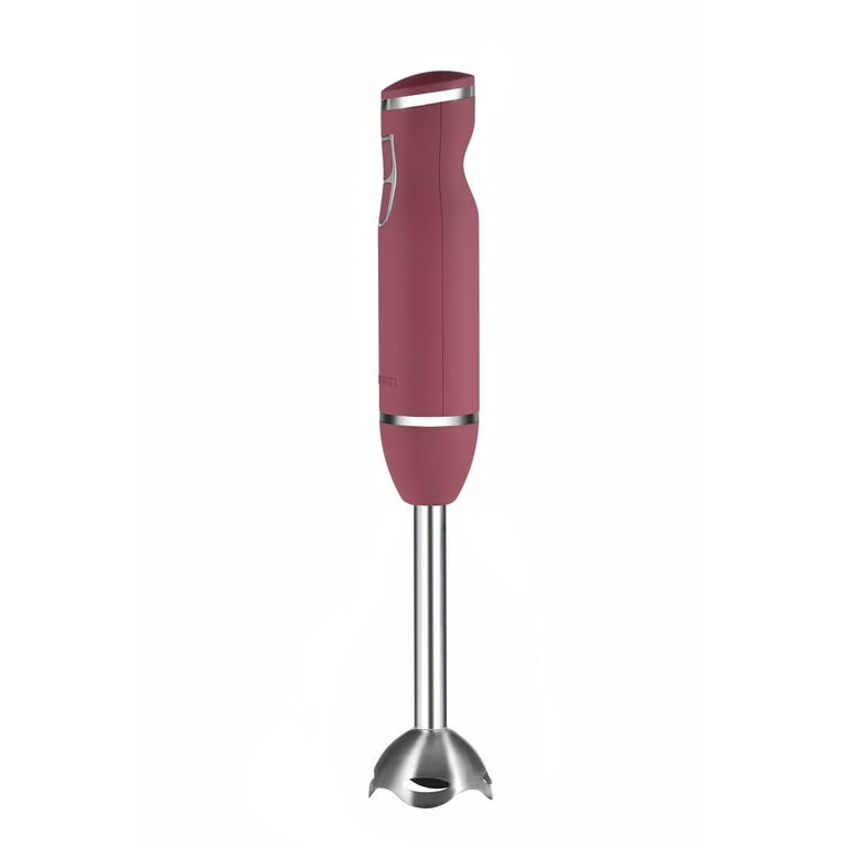 Chefman Immersion Stick Hand Blender, Stainless Steel, Pink 