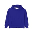 thumbnail image 2 of Ympkerial Trendy Girls Plain Blue Oversized Hoodie Long Sleeve Sweatshirt Winter Pullover Top Casual Preppy Cozy Fleece Lined Loose Fit Tween Wear, 3-4 Years, 2 of 9