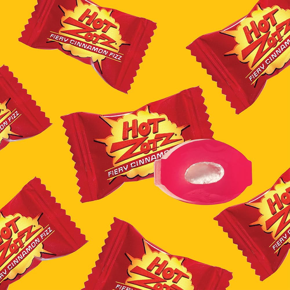 CrazyOutlet Hot Zotz Hard Candy, Fiery Cinnamon Fizz, Bulk Pack 2 Pounds