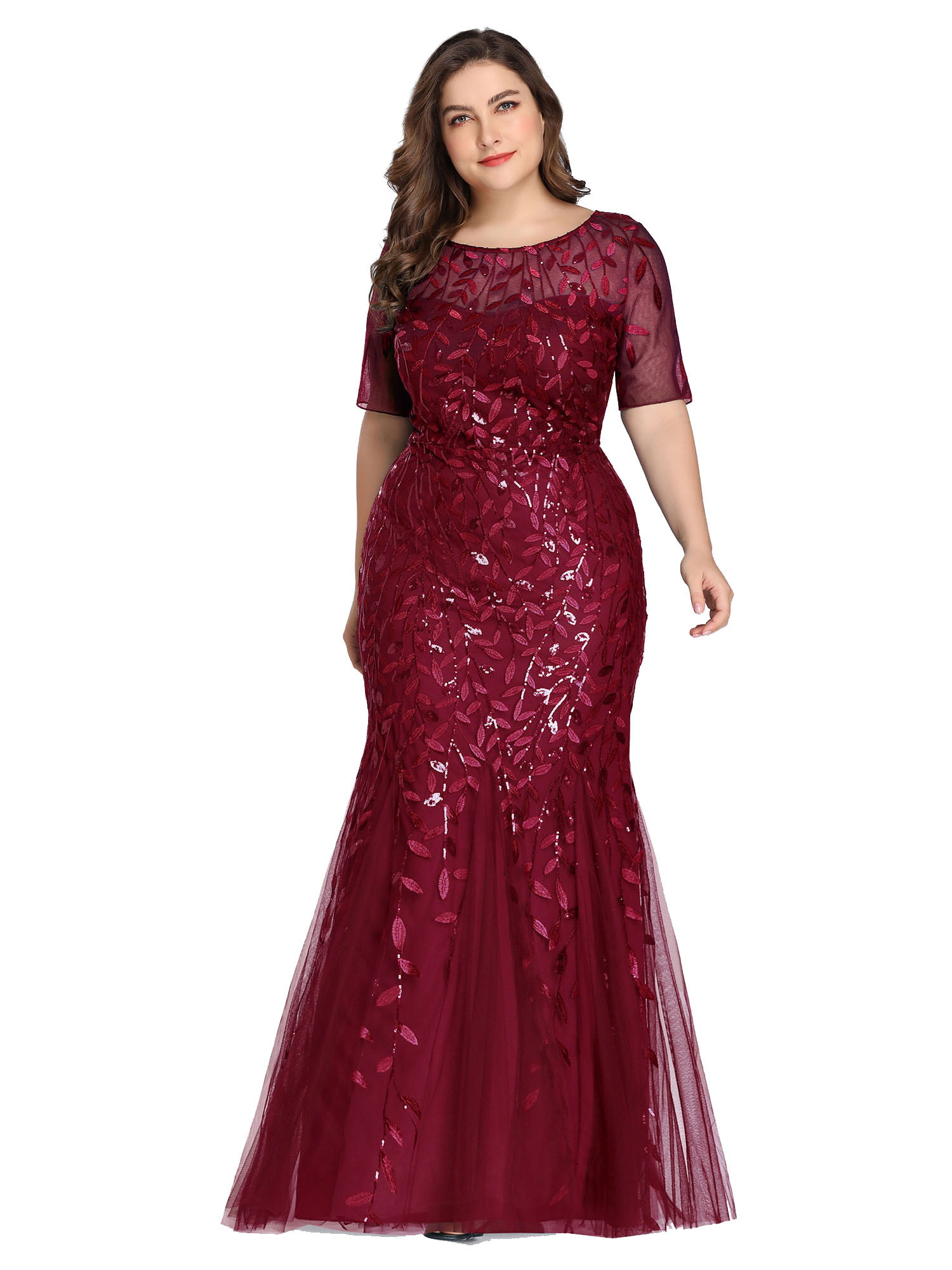 ever pretty burgundy bridesmaid dresses