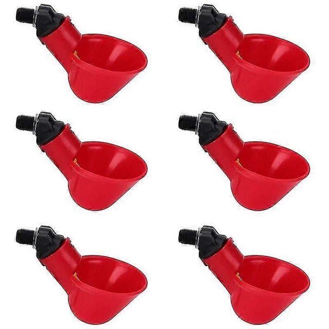 Bebedero para pollos Bebedero para aves Bebedero para pollos Bebedero automático 6 piezas Accesorio para gallinero