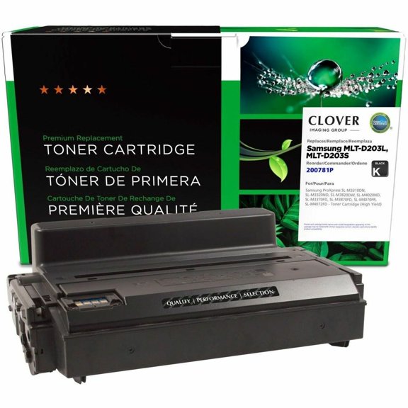 Remanufactured Clover Technologies Toner - Clover Toner for Samsung MLT-D203, 5,000 Page Yield for Samsung Black - Black