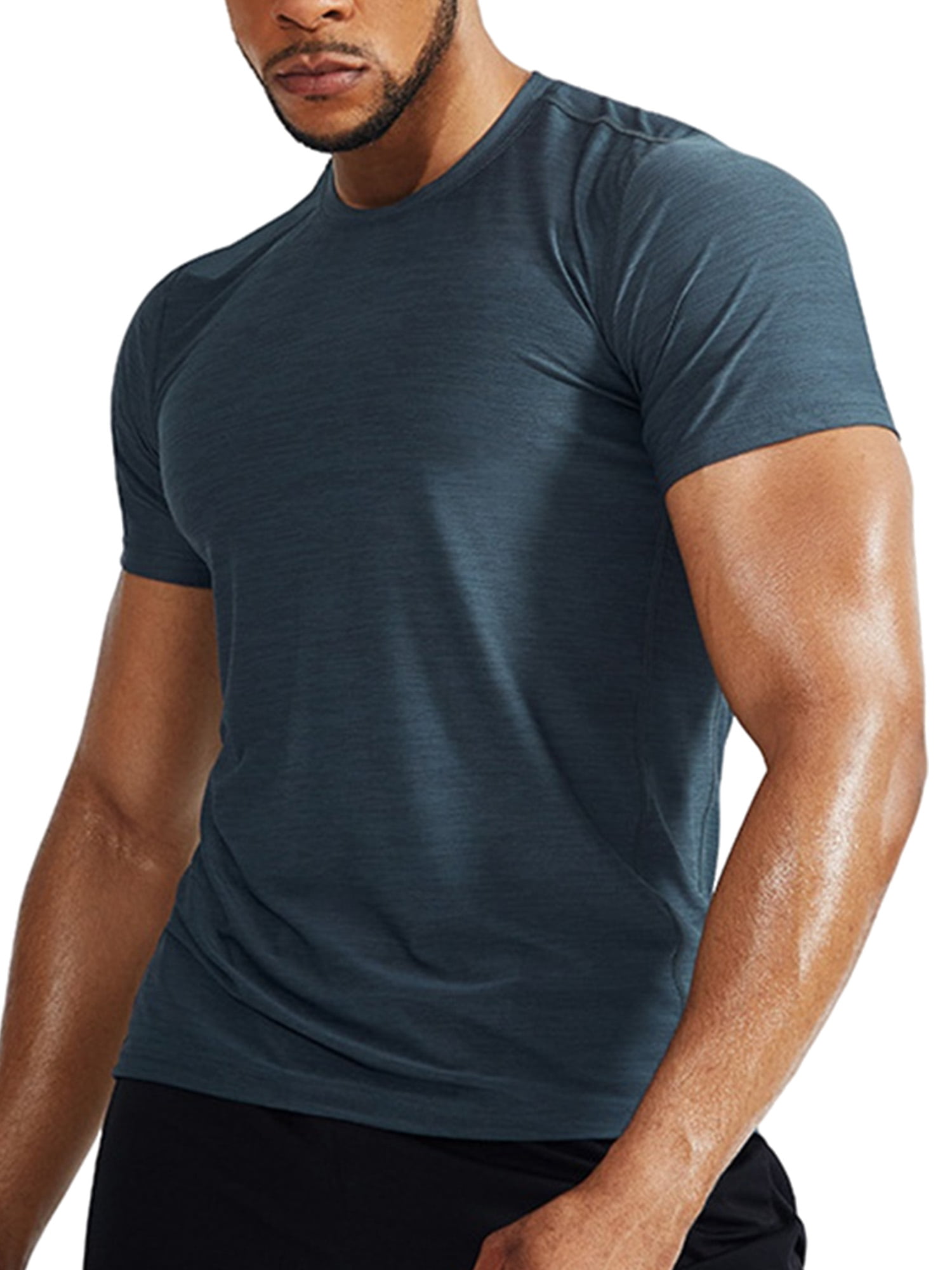 Dry Fit Athletic Shirts for Men Short Sleeve Workout Shirt 