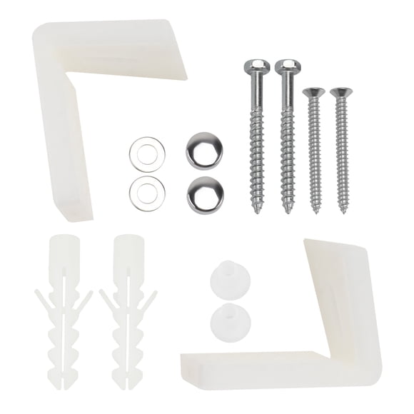 1 Set Toilet Seat Hinge Bolts Home Toilet Seat Fixing Accessories (White)