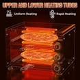 thumbnail image 6 of UBesGoo Double-Layer Pizza Oven, 2200W Electric Countertop Toaster Oven with Timer, Black, 6 of 8