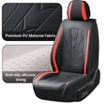 thumbnail image 4 of For Toyota Prius Limited 2019-2026 Car Seat Covers, Red Edge Car Seat Covers, Waterproof Faux Leather, 5 Piece Full Set, Non-slip, Wear Resistance, Suitable for All Seasons, 4 of 9