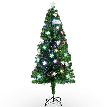 BELLEZE 6-feet Multicolor Led Light Artificial Living Room Home Indoor Christmas Tree with