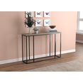 thumbnail image 1 of Safdie & Co. Table D'Entrée Console, Table D'Appoint 47po L Taupe Foncé avec Métal Noir pour Salon, 1 of 4