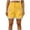 Yellow, variant on CHUMUD Shorts for Women Trendy Daisy Floral Trim Casual Shorts, Elastic Waist Drawstring Shorts with Pockets, Lightweight Summer Beach Loungewear Vacation