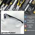 thumbnail image 2 of GRINDERPUNCH Full Lens Magnification Safety Glasses Readers ANSI Z87 Impact Resistant Diopter Magnifying Reading Glasses - 1.00, 2 of 5
