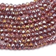 thumbnail image 3 of Cristal De Cristal Rondelle Espaciador De Piedras Sueltas Púrpura AB filamenti 16.5 '' Hugo Cuentas sueltas, 3 of 3