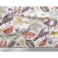 thumbnail image 3 of Soimoi Poly Georgette Fabric Bird & Leaves Decor Fabric Printed Yard 52 Inch Wide, 3 of 3
