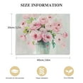 thumbnail image 2 of COMIO  Framed Pink Flowers Canvas Prints Wall Art Roses in Vase Wall Decor Nature Rustic Woman Home Decor Painting Picture for Bathroom Bedroom Living Room Ready To Hang, 2 of 5