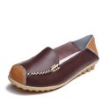 thumbnail image 1 of XIHAHA, nuevos zapatos de suela blanda para niñas, zapatos planos de cuero para mujer, mocasines para mujer, mocasines sin cordones para mujer, zapatos de baile, talla 35-44, 1 of 5