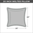 thumbnail image 2 of Better Homes & Gardens 20" x 20" Grey Polyester Outdoor Throw Pillow (1 Piece), 2 of 8