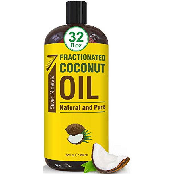 Pure Fractionated Coconut Oil Big 32 fl oz Bottle NonGMO, 100