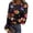 Purple(Pumpkin Ghost), variant on Halloween Shirts for Women Long Sleeve Slim Funny Pumpkin Ghost Tunic Tops Holiday Fall Spring Crew Neck Ribbed Tee Tops Purple L
