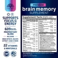 thumbnail image 2 of Brain Supplements for Memory and Focus - Advanced Cognitive Formula to Support Concentration, Energy, Clarity - Brain Health Memory Vitamins with Bacopa, Phosphatidylserine, DMAE & More, 120 Capsules, 2 of 9