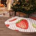 thumbnail image 5 of Defioc Strawberries for Christmas Tree Skirt Snowman Xmas Tree Skirt Farmhouse Christmas Decorations Tree Mat for Holiday Party Decor-30", 5 of 6