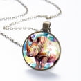 thumbnail image 6 of Abstract Rhinoceros Necklace Personalized Custom Photo Round Pendant Adjustable Stainless Steel Necklaces with Gift Box for Men Women Mothers Valentine's Jewelry Gift, 6 of 6