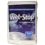 Wet-Stop Waterproof Twin Mattress Cover,Multiple Sizes, White