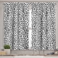 thumbnail image 2 of Ambesonne Geometric Valance & Curtain, Vintage Lines Circles, 55"x36", Black White, 2 of 6