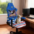 thumbnail image 4 of HELLHERO USA Flag Pattern Gaming Chair Cover with Armrest Covers for Home Office Bedroom, Non Slip Stretchable Spandex Gaming Chair Covers, 4 of 10