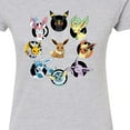 thumbnail image 3 of Pokémon - Eevee Evolution Circle - Juniors Fitted Graphic T-Shirt, 3 of 5