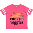 thumbnail image 3 of Inktastic Vegetarian Runs On Veggies Boys or Girls Toddler T-Shirt, 3 of 5