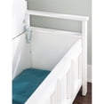 thumbnail image 4 of Linon Lenly Ladderback Entryway Storage Bench in White Painted Wood, 4 of 18