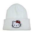 thumbnail image 1 of Sanrio-gorro de punto de felpa Kawaii Kuromi Cinnamoroll, Hello Kitty Stuff, Hello Kitty Y2k, lindo gorro de punto cálido para niña, regalo de invierno, nuevo, 1 of 4
