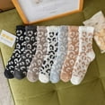 thumbnail image 3 of Xmarks Women Warm Super Soft Plush Slipper Sock Winter Fluffy Microfiber Crew Socks Casual Home Sleeping Fuzzy Cozy Sock 6 Pack, 3 of 9