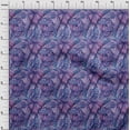 thumbnail image 4 of oneOone Cotton Cambric Blue Fabric Tropical Craft Projects Decor Fabric Printed By The Yard 42 Inch Wide, 4 of 5