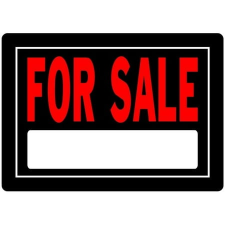 Hillman 840131 for Sale Sign with Space for Fill in, Black and Red Aluminum Metal, 10x14 Inches 1-Sign
