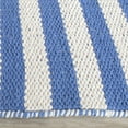 thumbnail image 3 of SAFAVIEH Montauk Raeyln Striped Cotton Area Rug, Ivory/Blue, 4' x 6', 3 of 8
