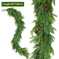 thumbnail image 5 of 6FT Christmas Garland, Cedar Garland with Pine Cones Artificial Cypress Pine Garland for Mantle Stairs Table Indoor Outdoor Home Xmas Christmas Decor Decorations, 5 of 18