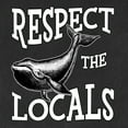 thumbnail image 2 of Wild Bobby Respect The Locals Save Our Oceans Whale Animal Lover Women Tri-Blend Racerback Tank Top, Vintage Black, Small, 2 of 6