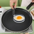 thumbnail image 1 of Silicone Egg Ring Nonstick Omelette Pancake Maker Reusable Kitchen Tool for Breakfast Sandwiches and Patty Cooking, 1 of 2