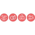 thumbnail image 2 of Darling Souvenir Candy Favor Bridal Shower Party Theme&nbsp;chocolate&nbsp;Stickers 190 Pcs-Dark Peach, 2 of 2
